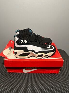 Nike Air Griffey Max 1 Freshwater 7.5 White Black Teal 354912-105 2016 Pre-Owned